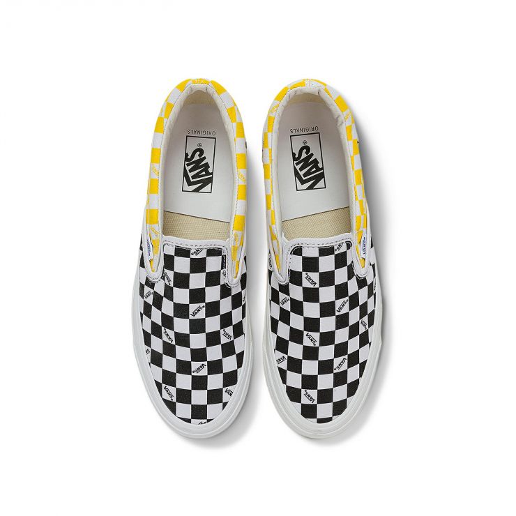 Buy OG Classic Slip-On LX 'Checkerboard - Black Yellow' - VN0A32QNY23