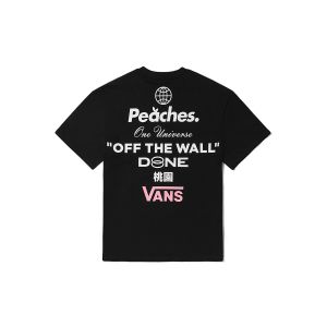 VANS × PEACHES联名男女情侣短袖T恤