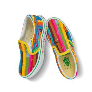 VANS × SESAME STREET联名CLASSIC SLIP-ON中大童帆布鞋