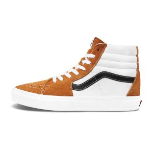 SK8-HI 男女同款高帮板鞋(橙色/白色)