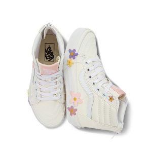 SK8-HI ZIP FLOWER中大童帆布鞋