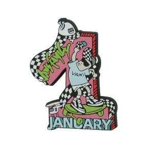 赠品VANS Family月历徽章-1月